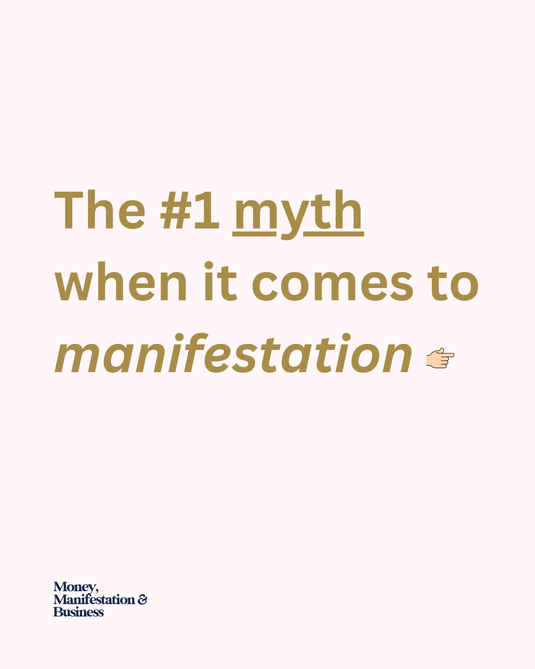 The #1 Manifestation Myth